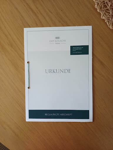 Notare Zapf & Flache — Kundenfoto