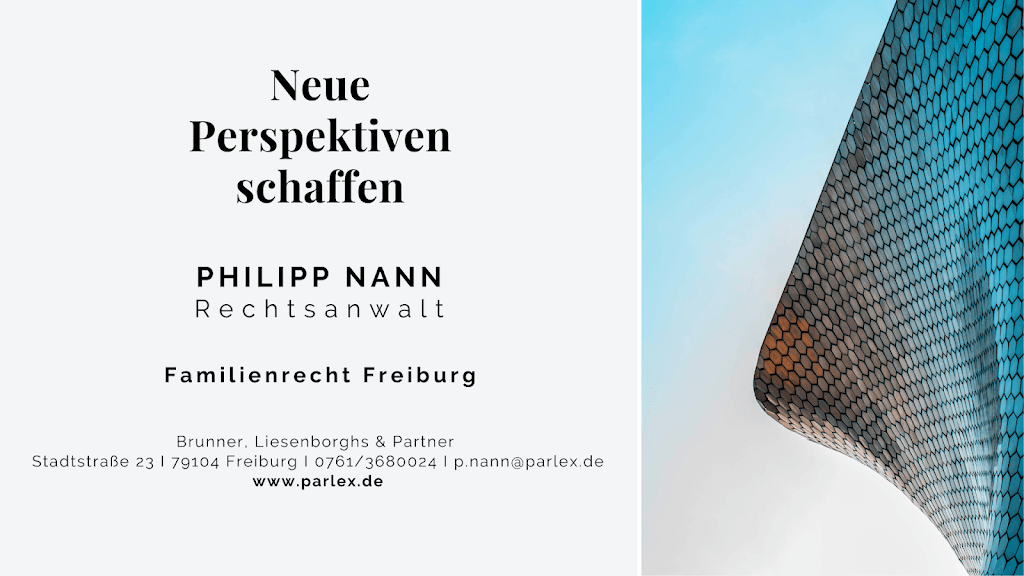 Rechtsanwalt Philipp Nann I Fachanwalt für Familienrecht | Rechtsanwalt Scheidung Freiburg