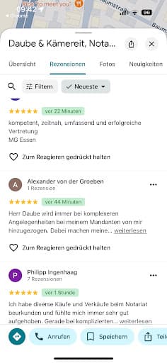 Daube & Kämereit, Notar-Rechtsanwälte — Kundenfoto