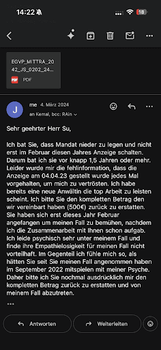 Rechtsanwalt Kemal Su | Hamburg | Fachanwalt und Strafverteidiger für Strafrecht, Verkehrsrecht & Co. — Kundenfoto